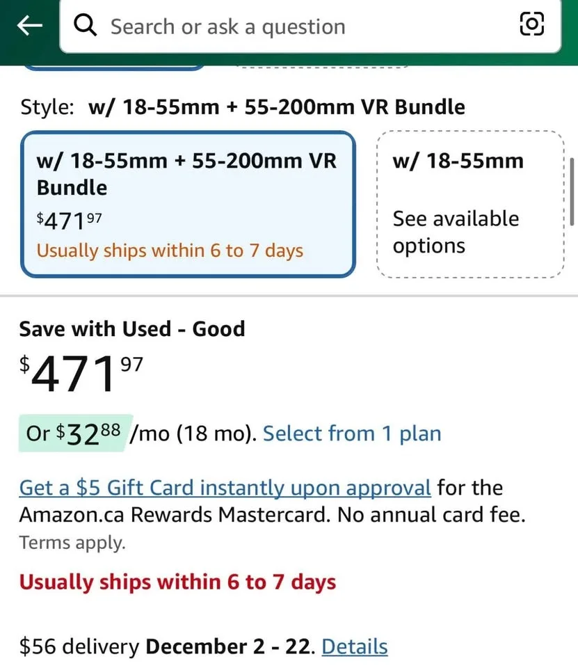 Nikon D3200 - OBO price image indicator(6)