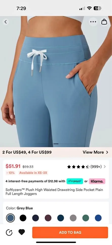 Halara Joggers Softlyzero™ Plush High Waisted size M