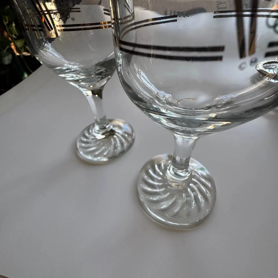 1988 Calgary Winter Olympics Wine Glasses (Set of 2) image indicator(4)