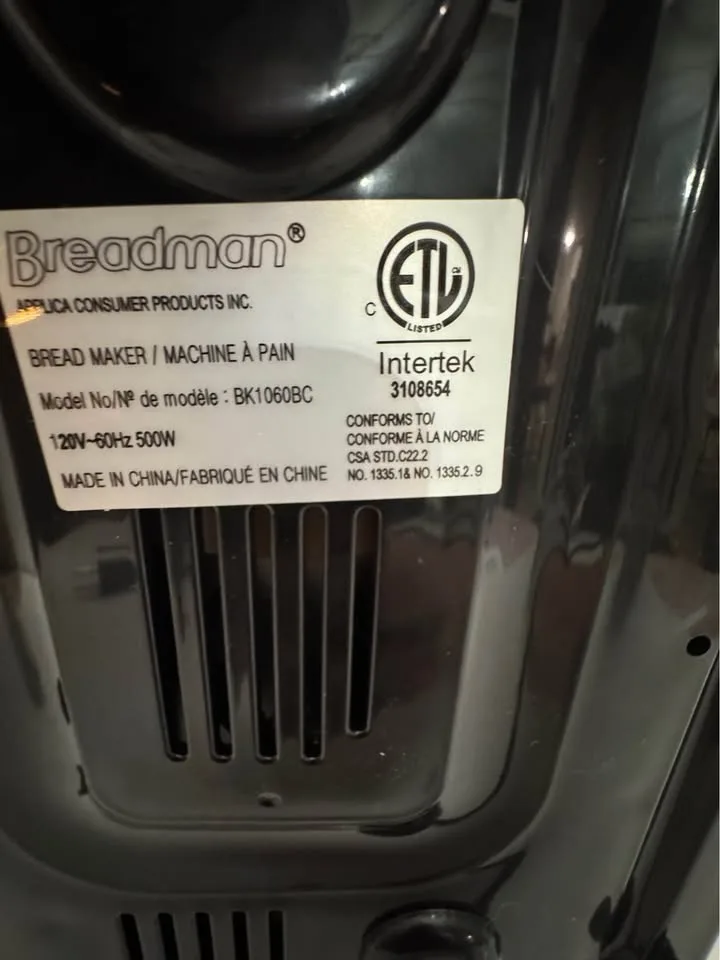 "BREADMAN" professional Bread Maker -In GREAT Condition- image indicator(6)