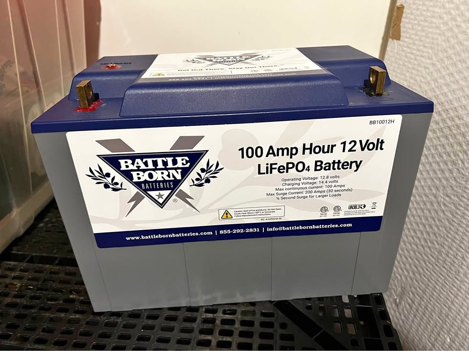 Battle Born 100 Amp Hour, 12 Volt LiFePO4 Battery