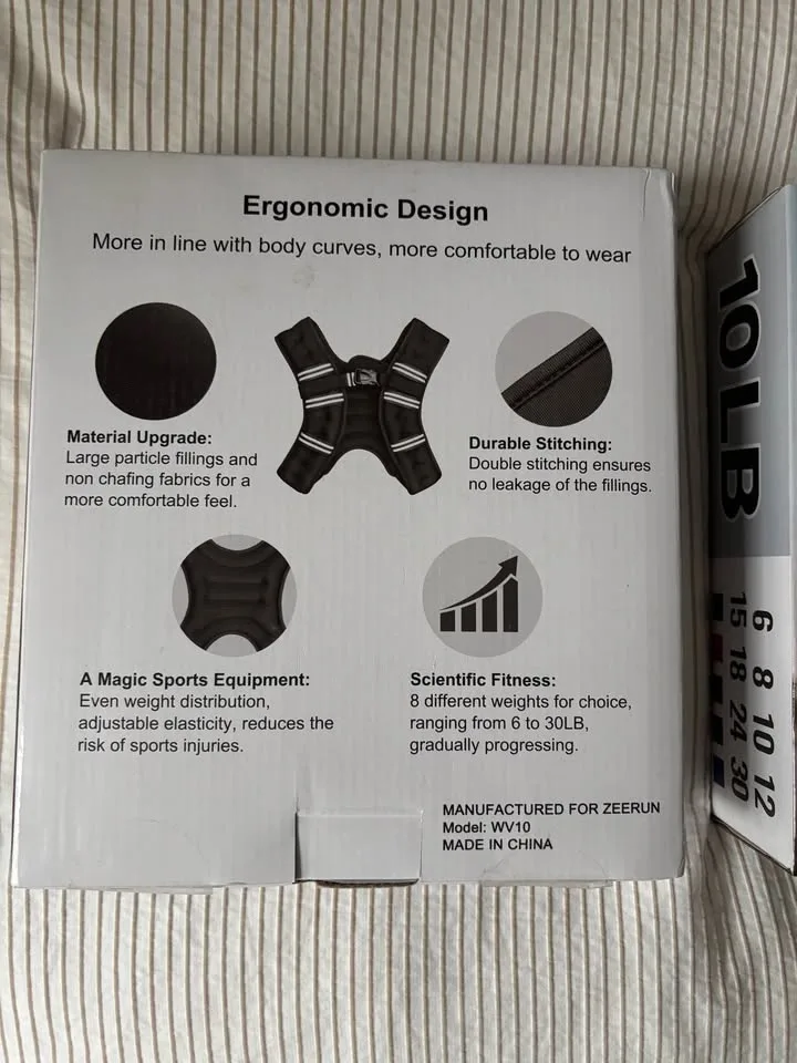 Two 10 Lb Weighted Vests - BNIB image indicator(4)