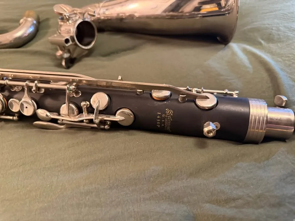 Selmer USA 1430 Bass Clarinet Good Condition Complete w/ Case image indicator(2)