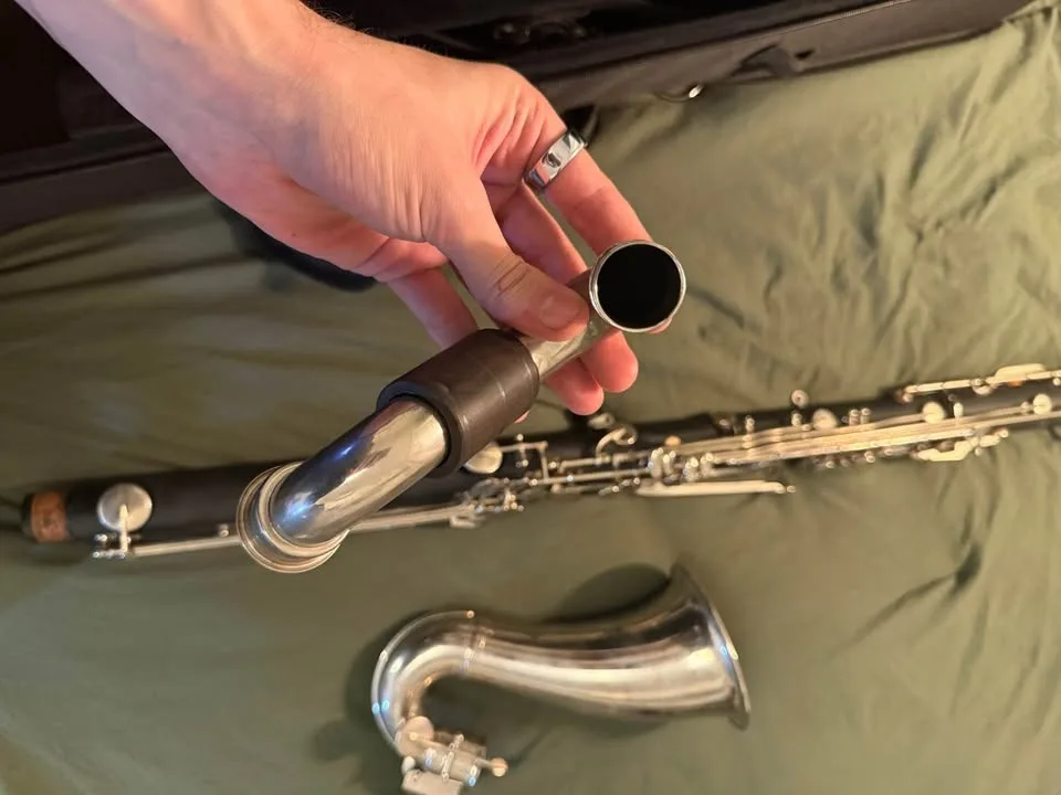 Selmer USA 1430 Bass Clarinet Good Condition Complete w/ Case image indicator(7)