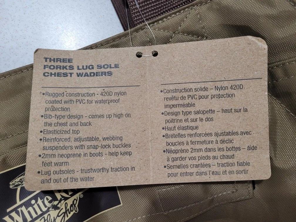 White River Fly Shop Chest Waders Size 7 image indicator(6)