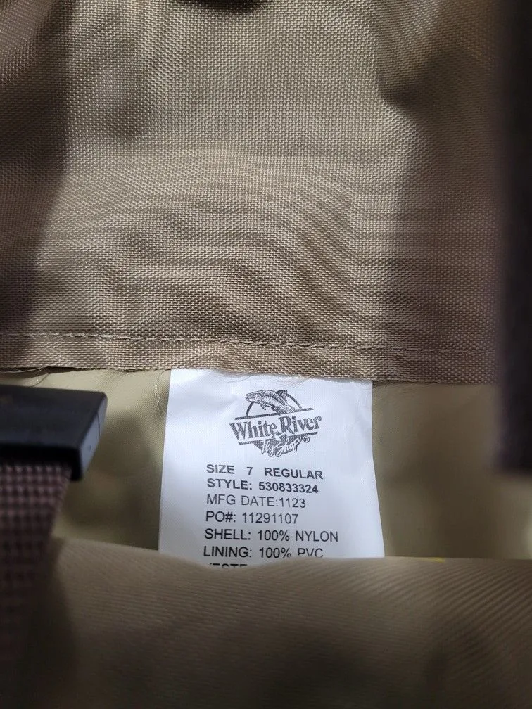 White River Fly Shop Chest Waders Size 7 image indicator(7)