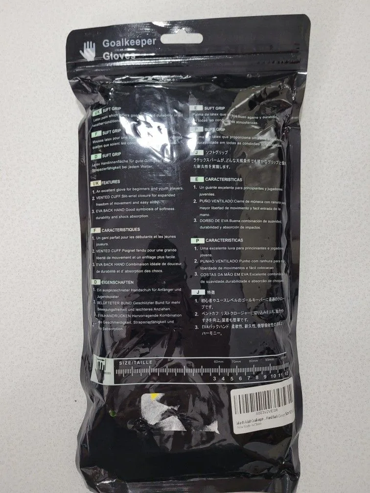 Jalunth Sz 10 Goalkeeper Goalie Soccer Gloves image indicator(2)