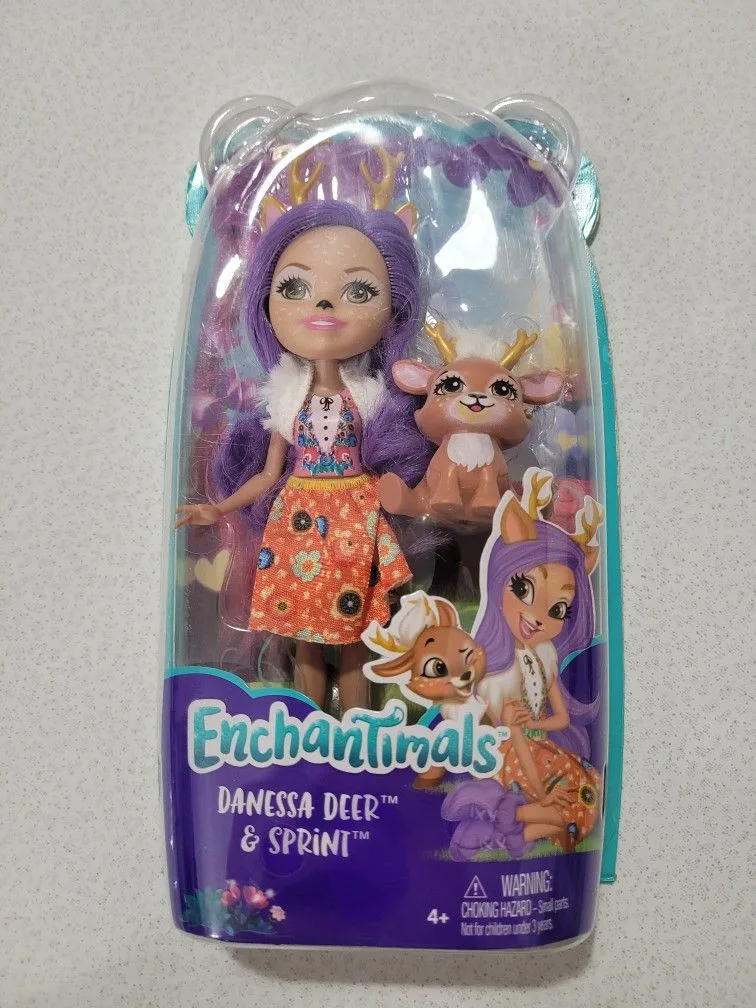 DANESSA DEER & SPRINT Enchantimals NEW Doll Play Set w/ Pet Matt thumbnail