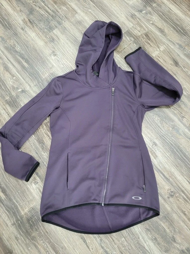 Oakley Women’s Med Purple Hooded Full-zip Softshell Jacket thumbnail