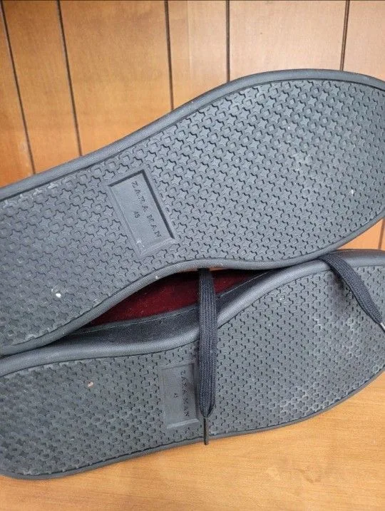 Zara Man EU 44 US 11.5 Red / Maroon Velvet Sneaker Boots image indicator(8)