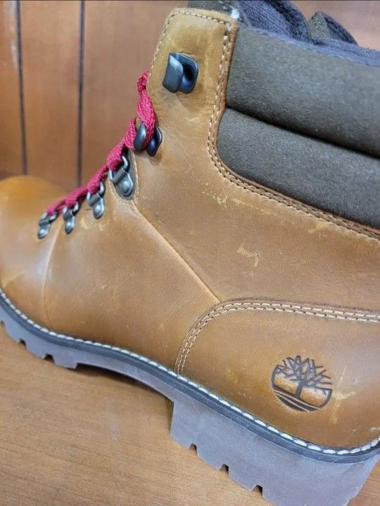 NEW Timberland Womens Hiker Boots Brown Leather sz 8.5 image indicator(3)
