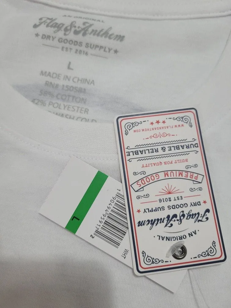 New Flag & Anthem long sleeve T Shirt. Men's Sz L image indicator(3)