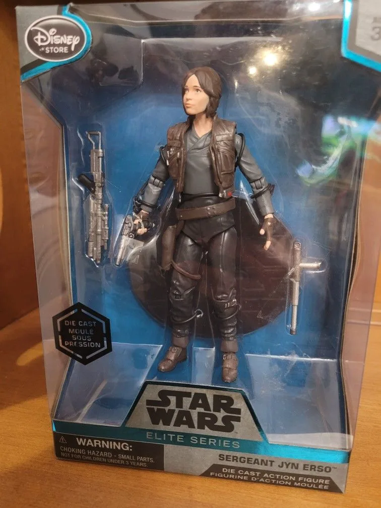 Star Wars Disney Store Elite Series JYN Die Cast Figure Rogue On thumbnail