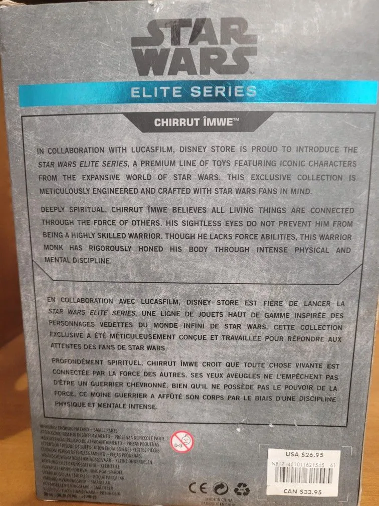 Disney Star Wars Elite Series Chirrut Imwe Die Cast NIB image indicator(3)