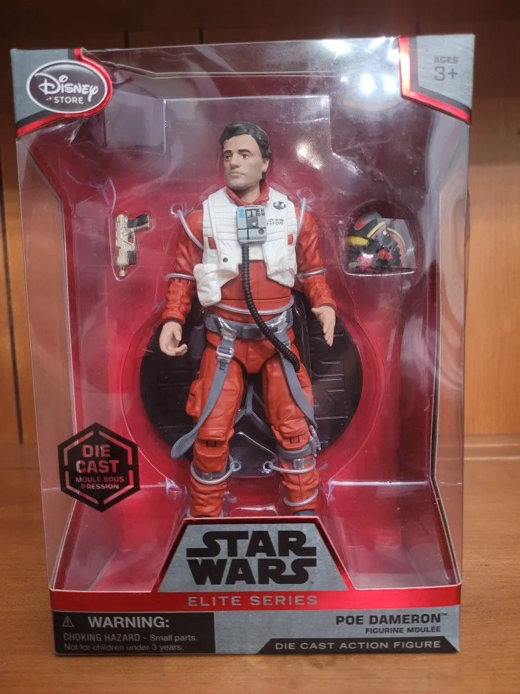 Star Wars Force Awakens Elite Series Poe Dameron DieCast thumbnail