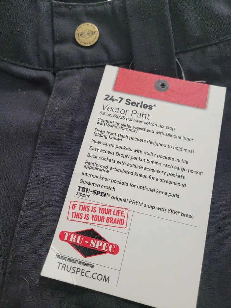 Tru Spec Tactical Teflon Coated Black Pants 30 x 30 Men image indicator(3)