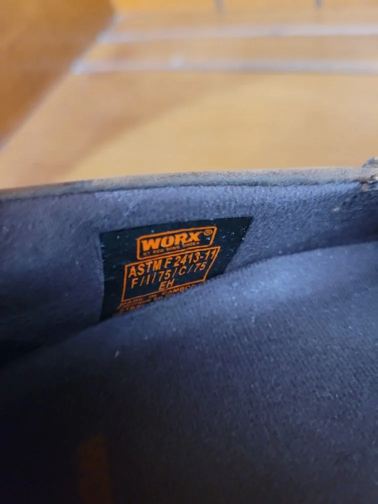 Worx Red Wing 5114 Steel Toe Work Shoes Women's 7.5 image indicator(5)