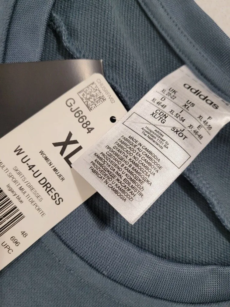 NEW Adidas Dress X Large Blue X Zoe Saldana Collection... image indicator(5)