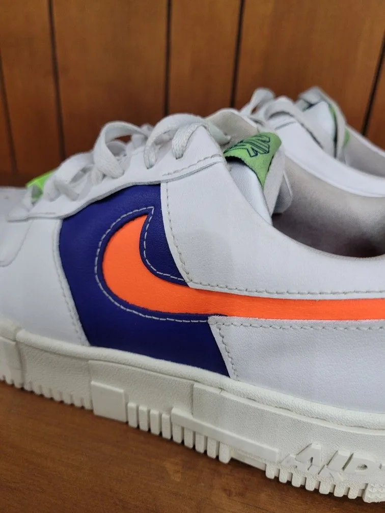 Nike Air Force 1 Pixel White/Crimson Womens Size 8.5. Good condi image indicator(3)