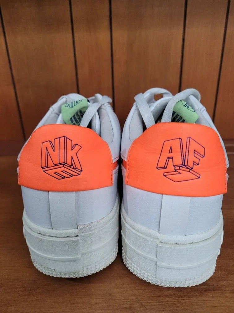 Nike Air Force 1 Pixel White/Crimson Womens Size 8.5. Good condi image indicator(4)