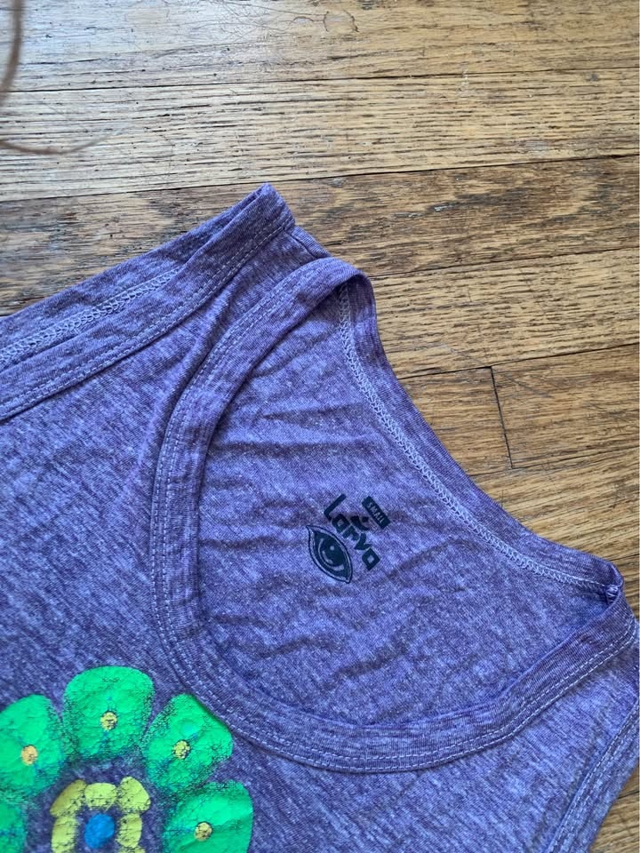 Sweet Vintage Lavender Coloured Deer Emblem Tank💜💚 - photo 5