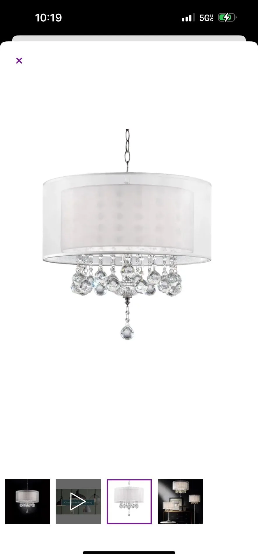 Chandelier New In box