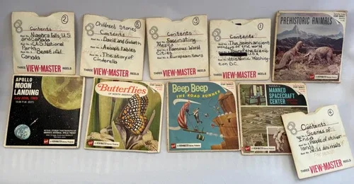 LARGE LOT 10 Vintage ViewMaster Reels