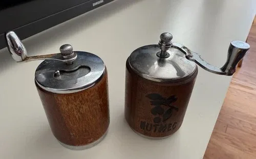 Vintage Pepper & Nutmeg Grinders MCM