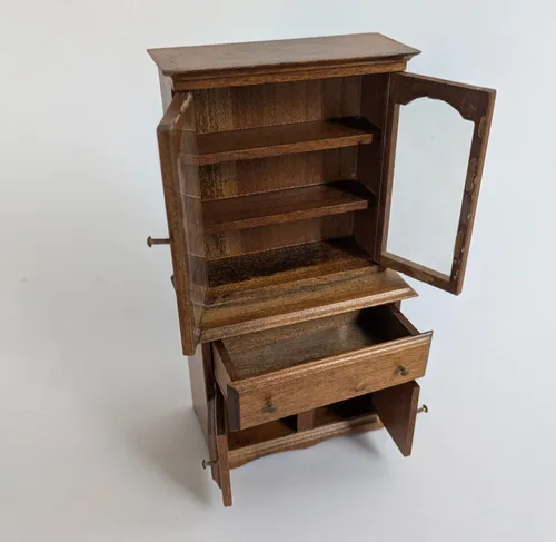 Shackman Dollhouse Hutch Cabinet Japan Vintage 1:12 image indicator(2)