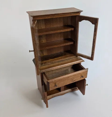 Shackman Dollhouse Hutch Cabinet Japan Vintage 1:12 image indicator(3)