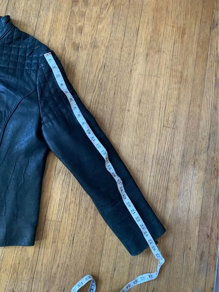 Gorgeous SUPER SUPPLE Black Leather Jacket🖤Women’s. image indicator(7)