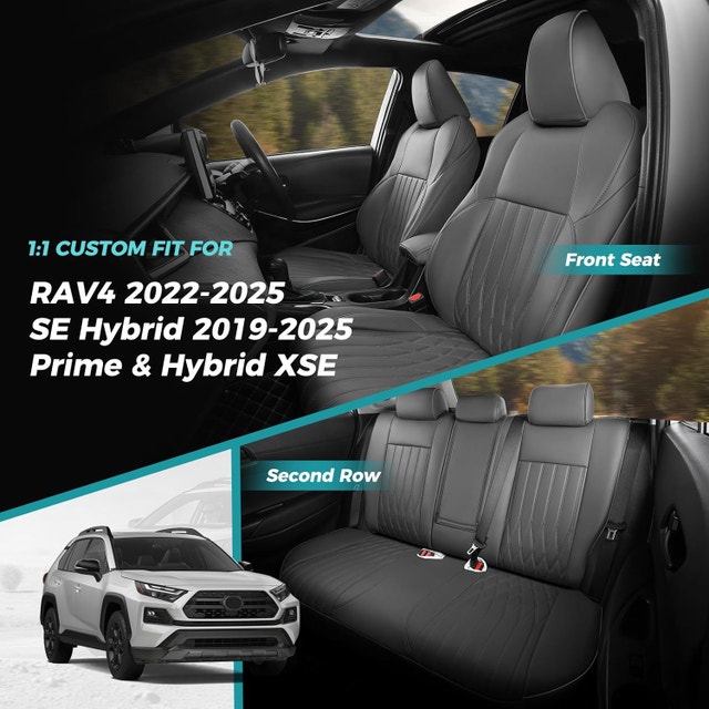 NEW Seat Covers Toyota RAV4 Prime SE Hybrid XSE Faux Leather - photo 2