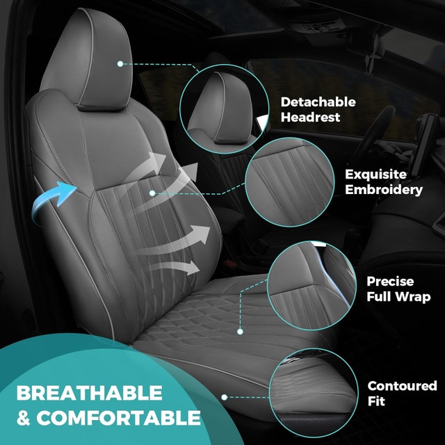 NEW Seat Covers Toyota RAV4 Prime SE Hybrid XSE Faux Leather - photo 4
