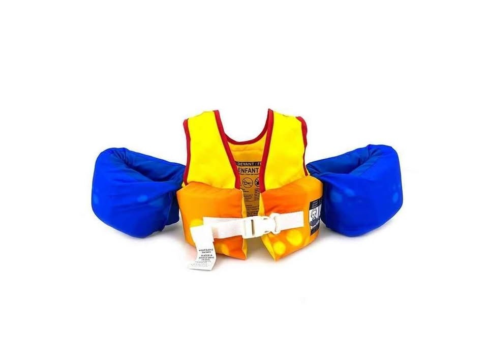 *ONLY 2 LEFT*BRAND NEW Kids Swim Jacket with arm floaties 33-55 - photo 2