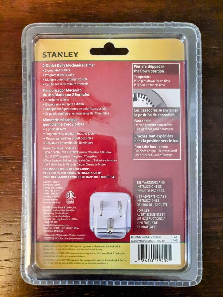 BRAND NEW Stanley Timer $10 each or 2/$15 - photo 3