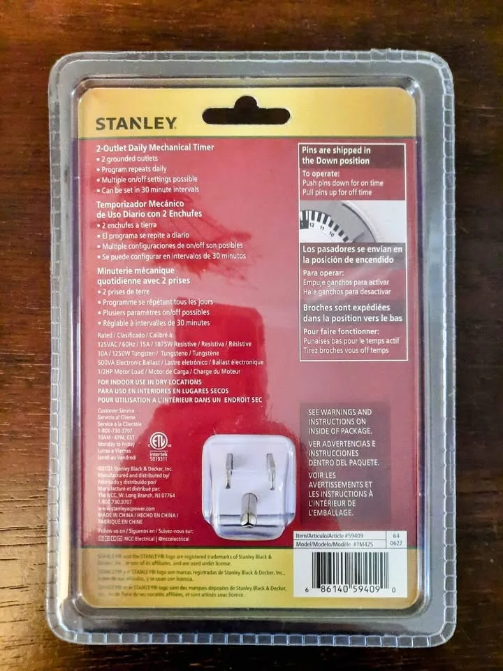 BRAND NEW Stanley Timer $10 each or 2/$15 image indicator(3)