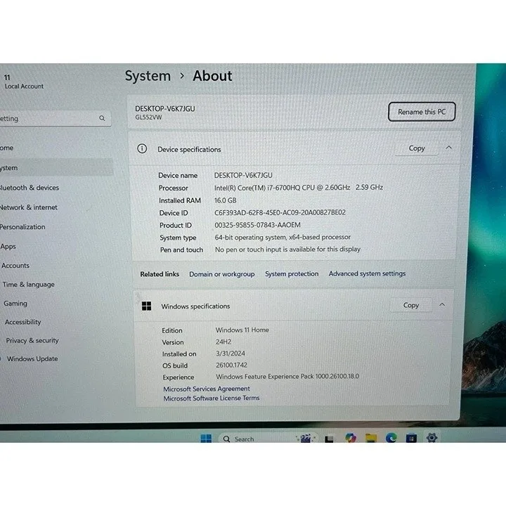 ASUS ROG GL552VW Gaming Laptop image indicator(5)