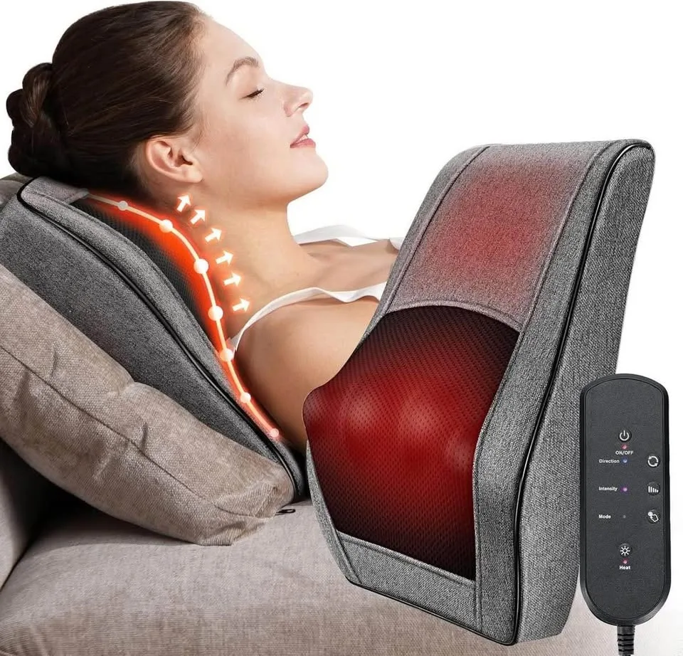 Shiatsu massage cushion with heat image indicator(2)