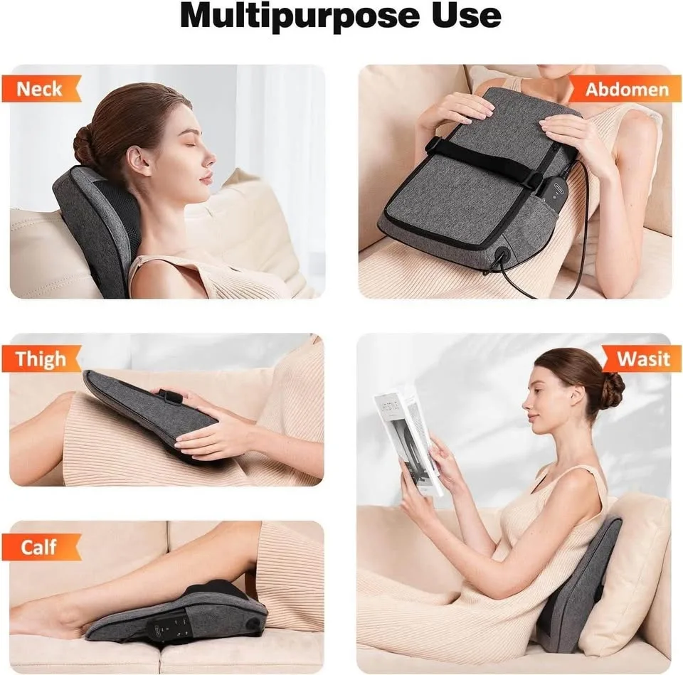 Shiatsu massage cushion with heat image indicator(7)