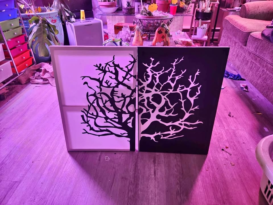 Set of 2 canvas artwork