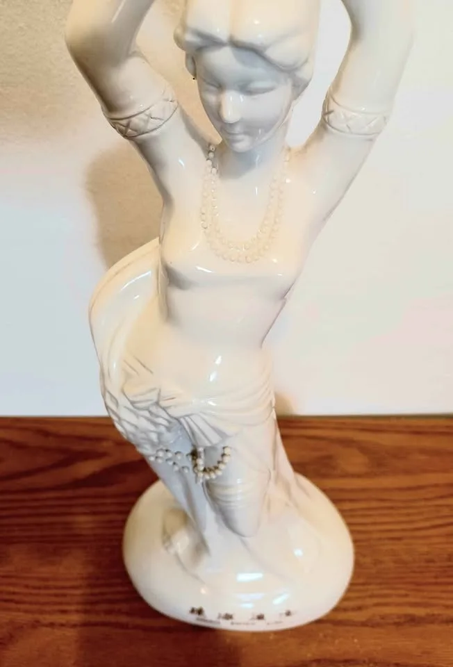 17.50" Stamped Textured Porcelain Chinese Statue image indicator(8)