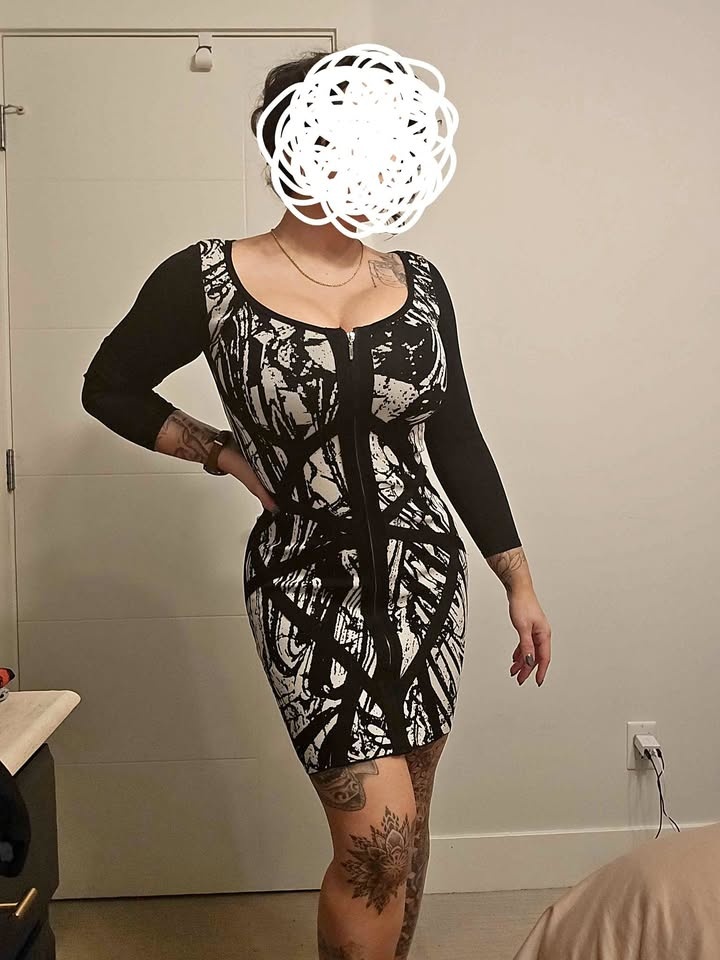 Womens xs bandage style dress