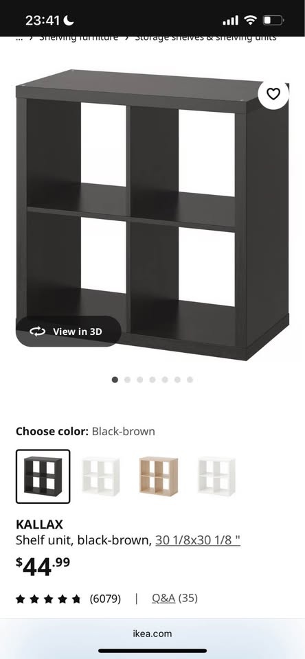 IKEA - Kallax shelf unit black brown - photo 3