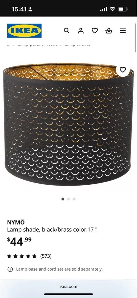 Floor lamp IKEA SKAFTET + Lamp shade white NYMO image indicator(7)