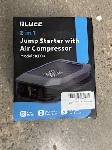 2-in-1 Jump Starter + Air Compressor (Brand New)