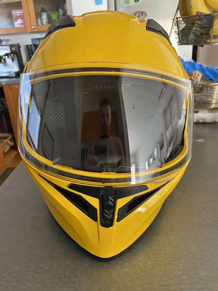 ILM Motorcycle Helmet Dual Visor LED DOT