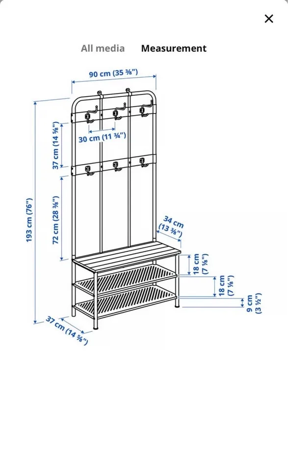 Shoe + Coat Rack – Like New image indicator(6)