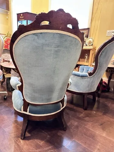 Vintage French Rococo Revival Accent Chairs (Pair) image indicator(8)