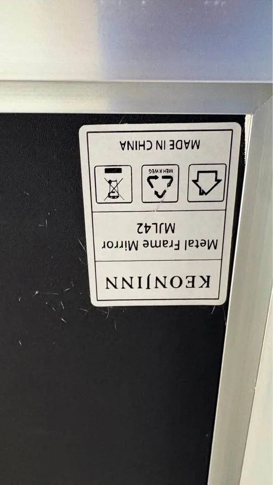 Metal mirror square 85cm image indicator(4)