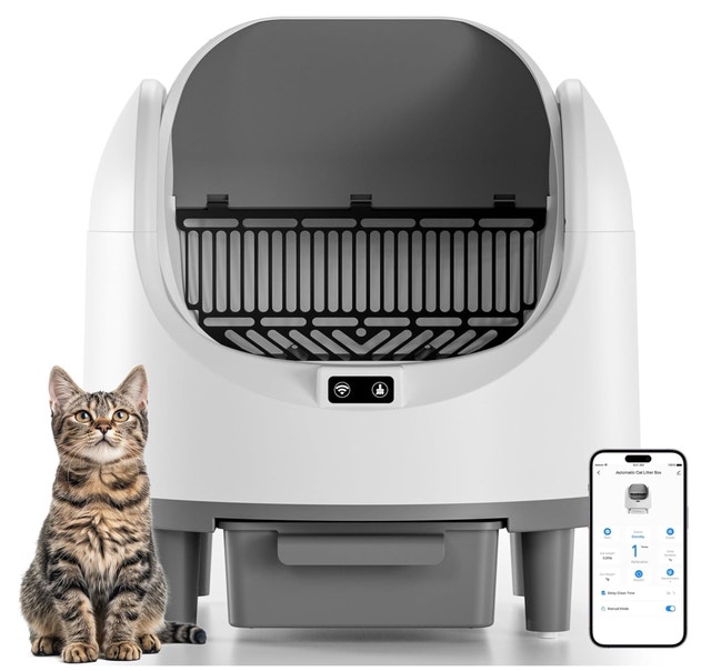 Open-Top Self-Cleaning Cat Litter Box - $280